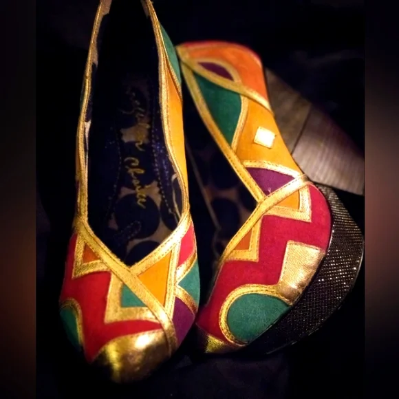 Rare Irregular Choice Platform Heels (7) - Picture 1 of 5